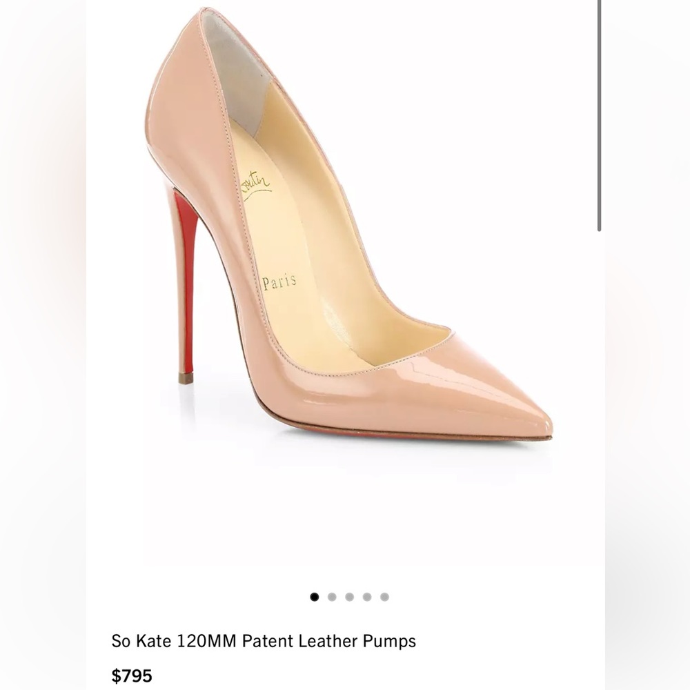 So Kate 120MM Patent Leather Pumps in Blush (Nude)